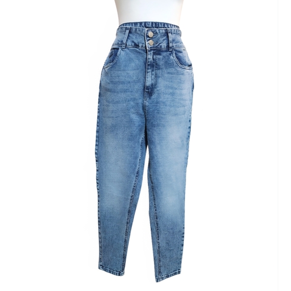 DNMX Denim - DNMX High-Waisted Blue Jeans